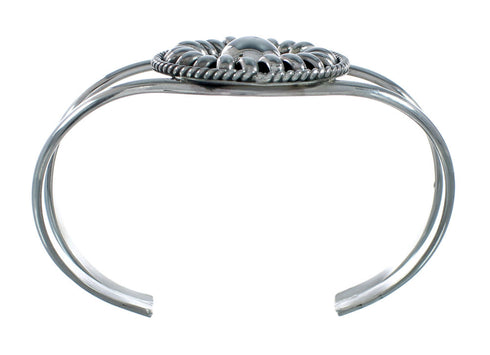 Native American Genuine Sterling Silver Cuff Bracelet X11075
